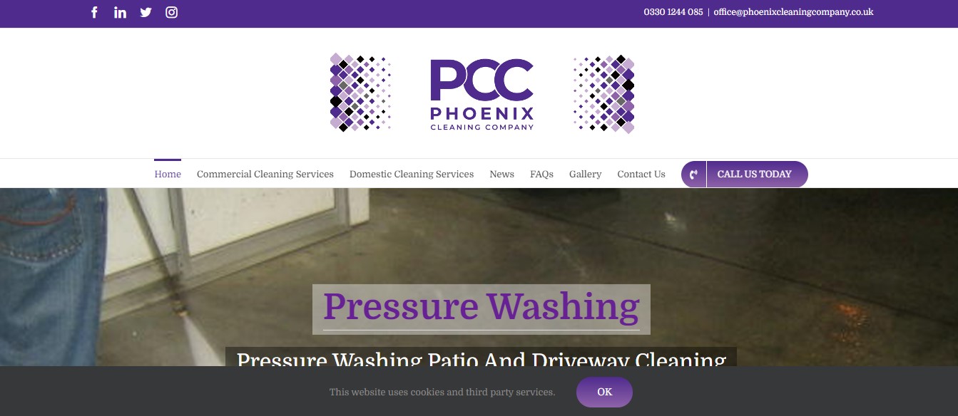 Phoenix Cleaning Company's Homepage