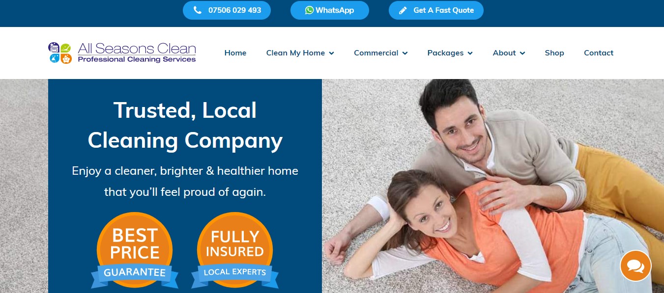 All Seasons Clean's Homepage