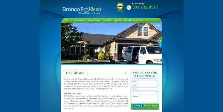 Bronco Pro Kleen Carpet Cleaning Denver