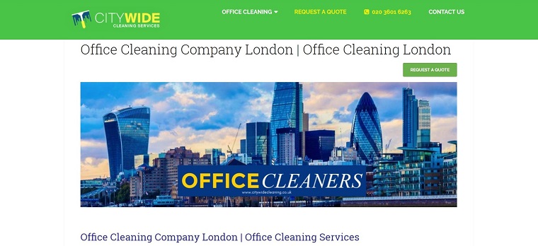 Best Office Cleaning London | Citywide Cleaning Services