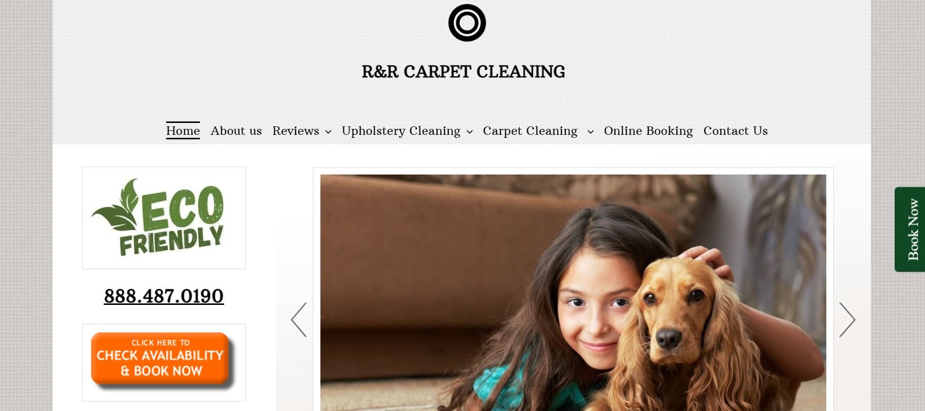 R&R Carpet Cleaning Homepage
