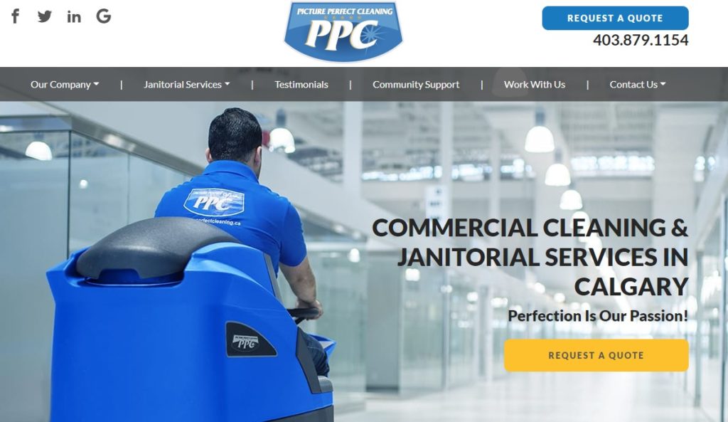 Picture Perfect Cleaning's Homepage