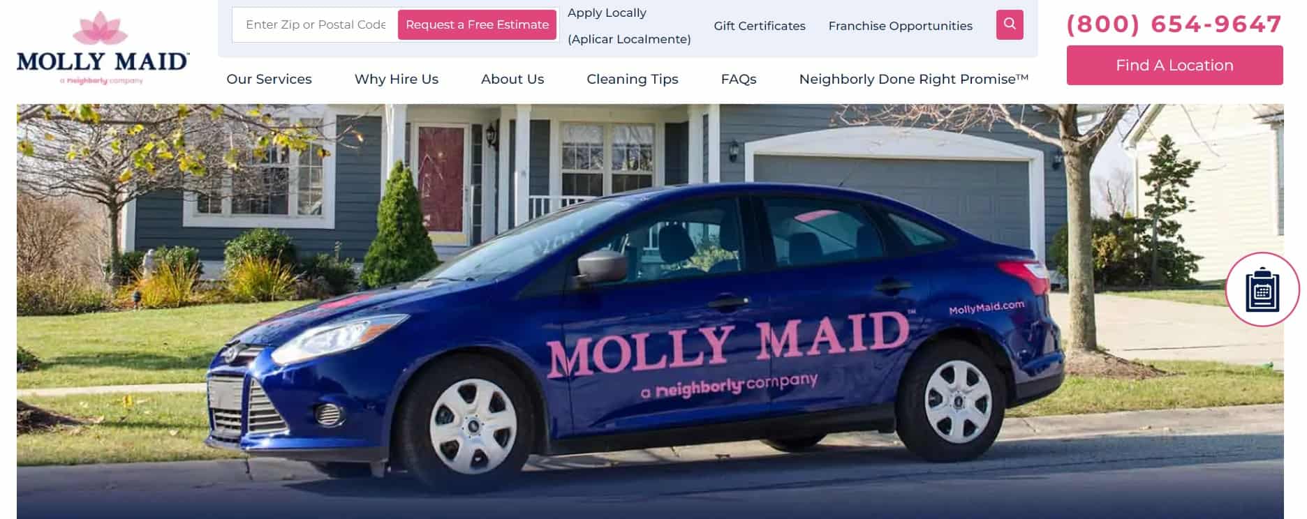 Molly Maid Homepage