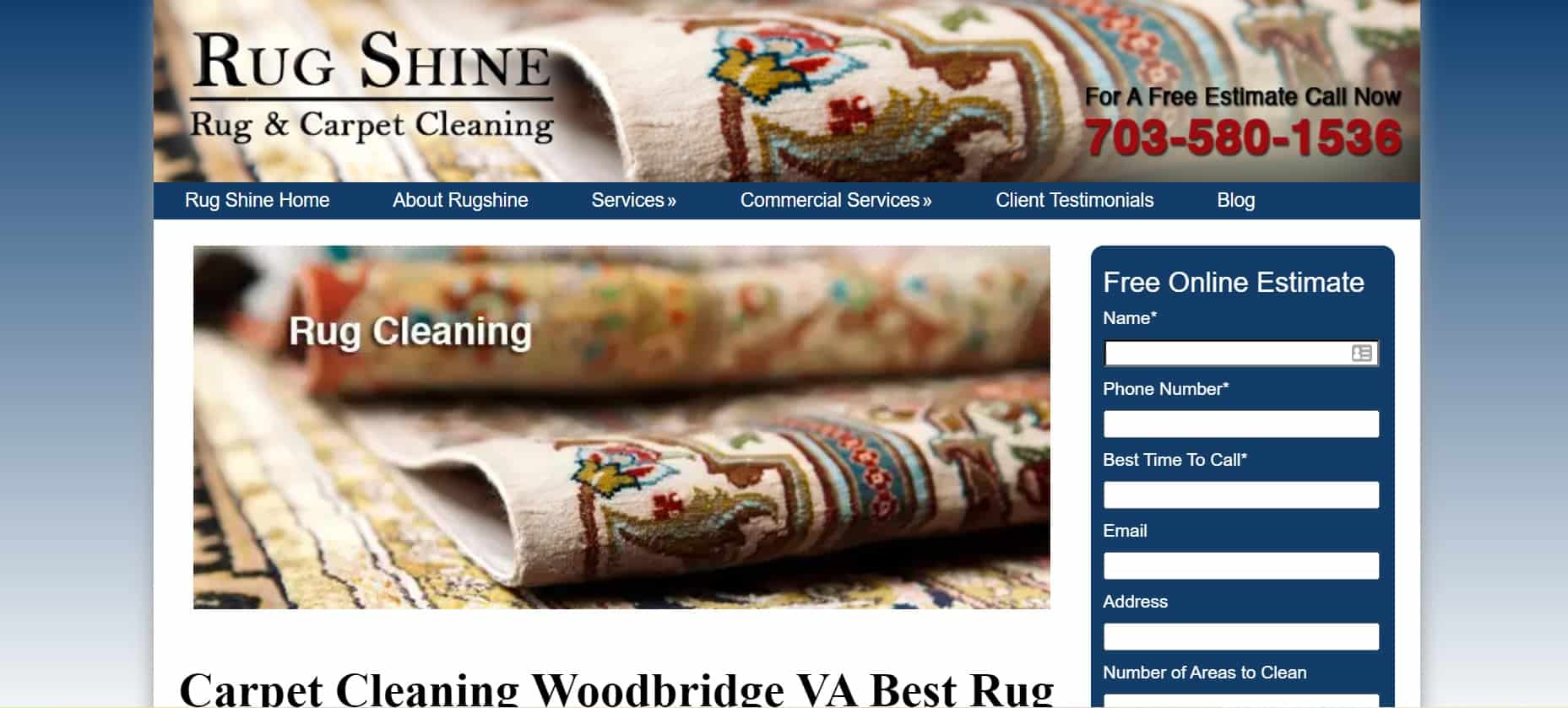 Rug Shine Rug & Carpet Cleaning Homepage
