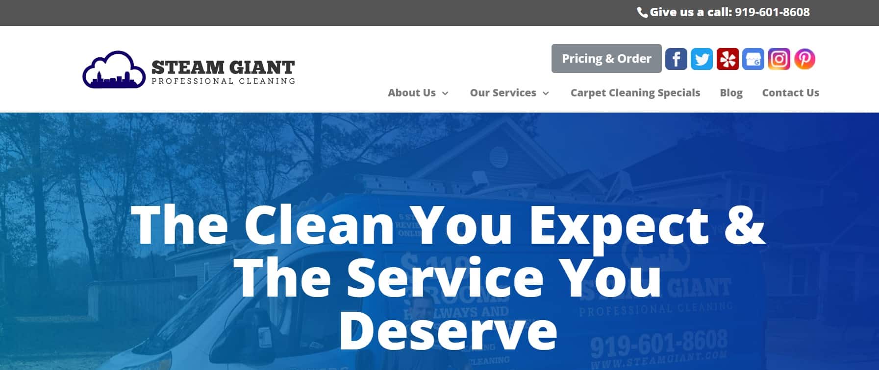 Steam Giant Homepage