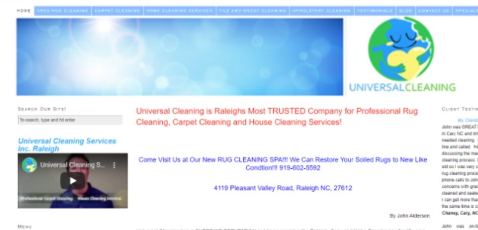 Universal Cleaning Services Inc Homepage