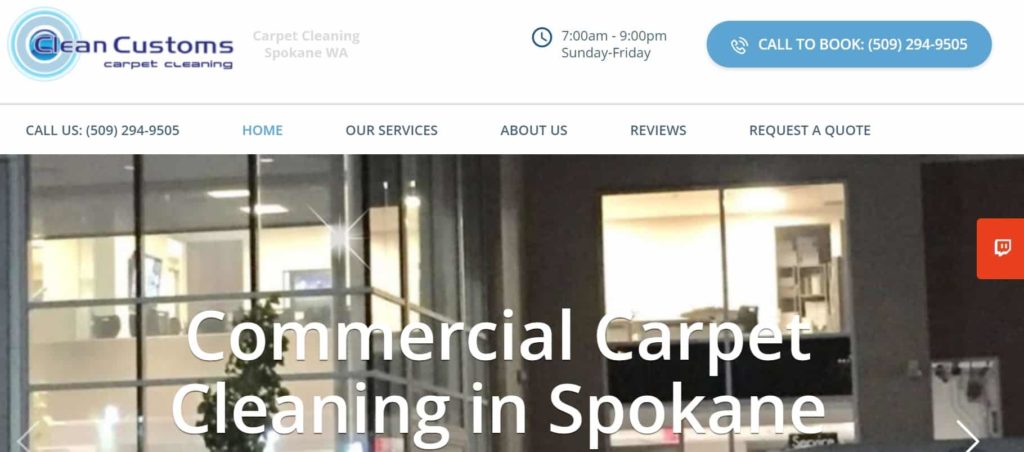 Clean Customs Carpet Cleaning Homepage