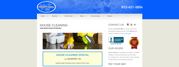 Clean Freaks' Homepage