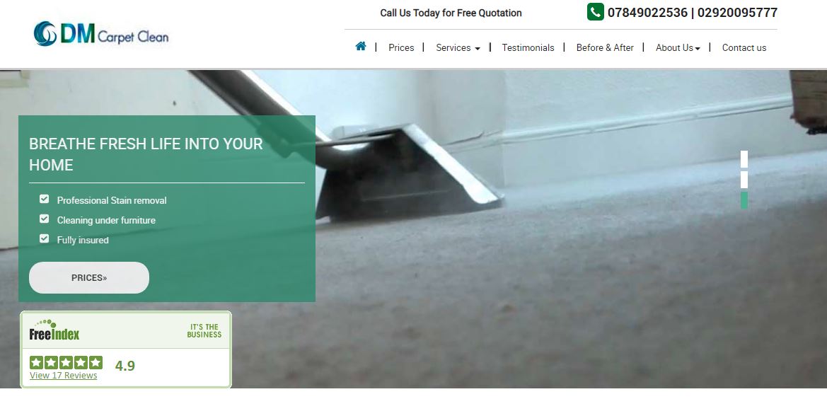 DM Carpet Cleaning - Best Options for Carpet Cleaners in Cardiff