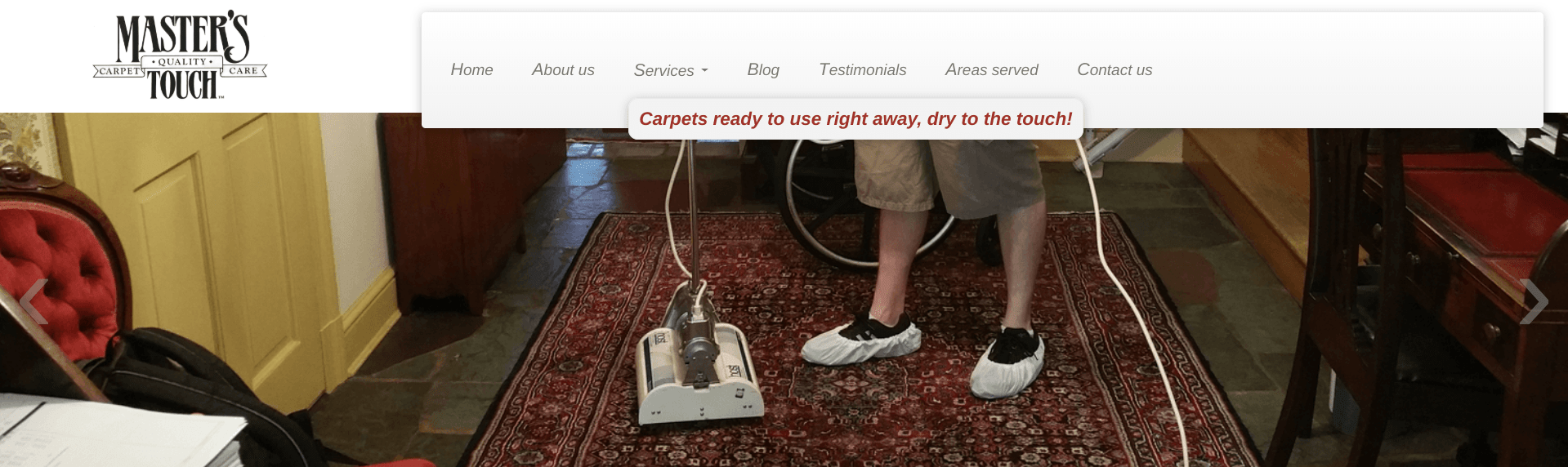 Master’s Touch Carpet Care's Homepage