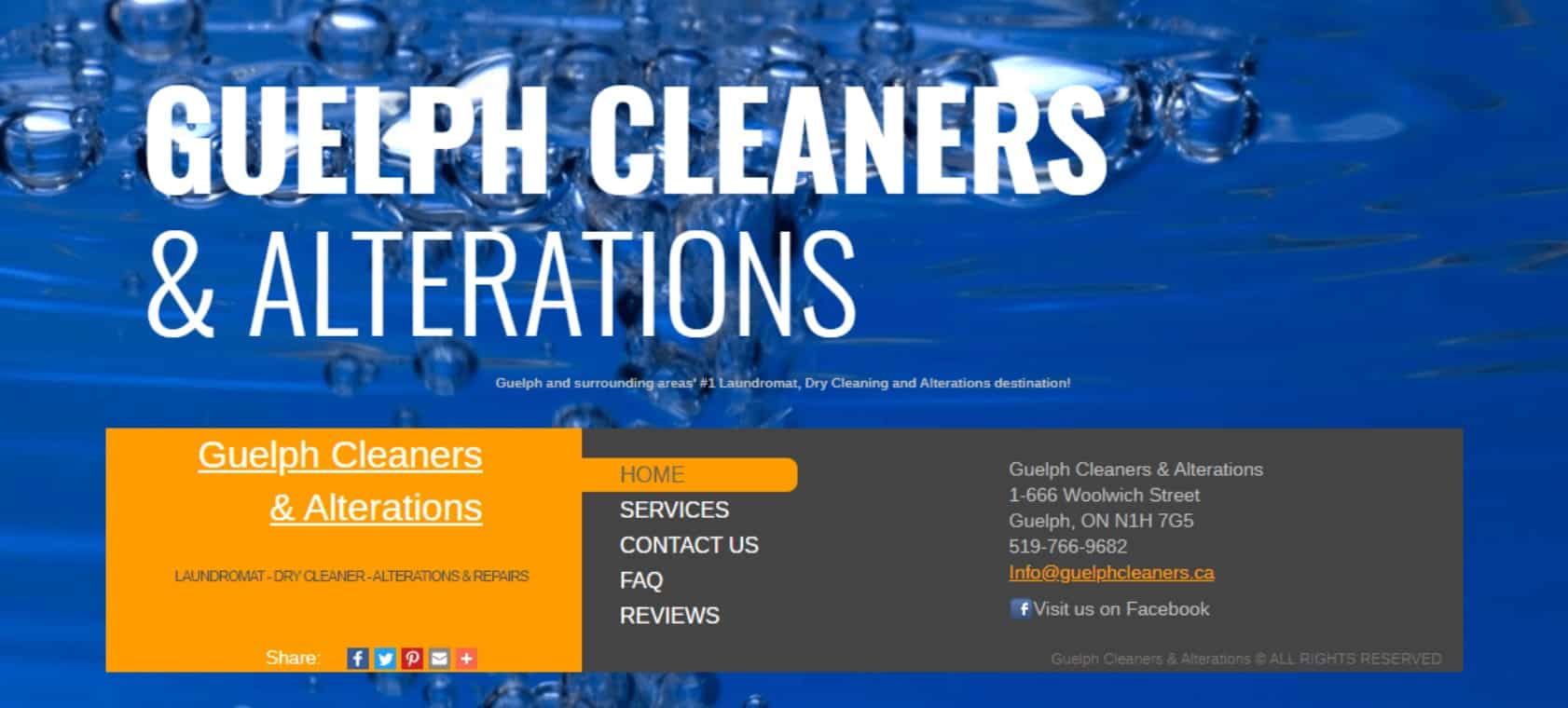 Guelph Cleaners & Alterations Homepage