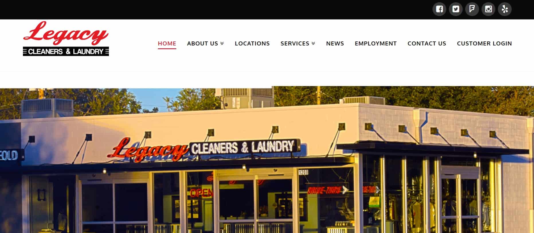 Legacy Cleaners & Laundry Homepage