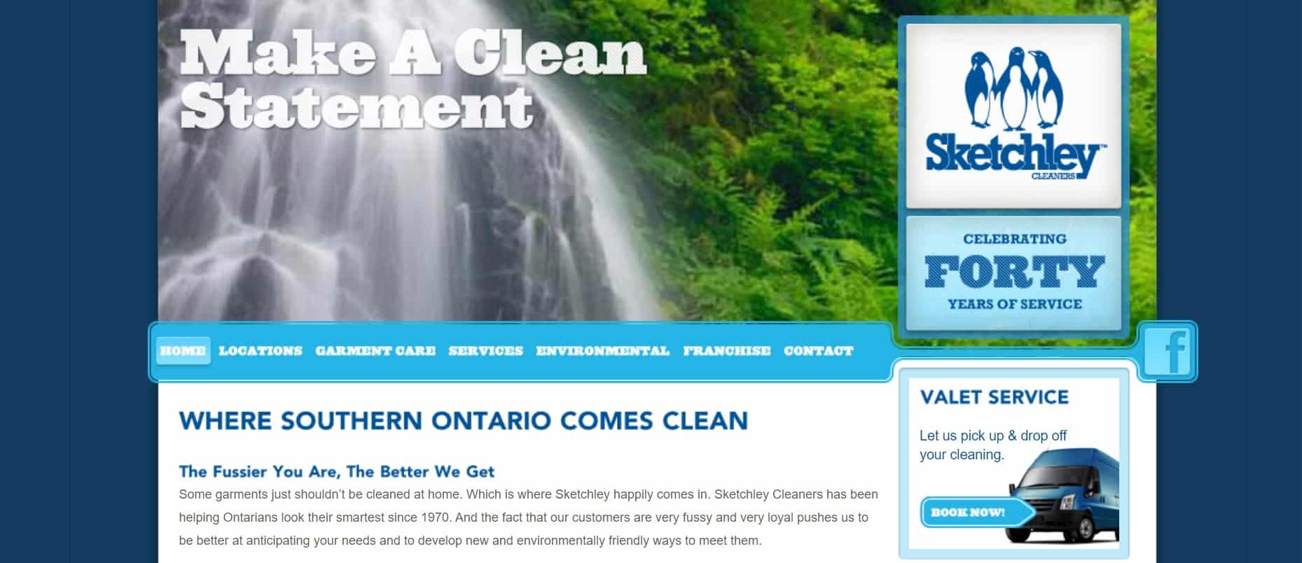 Sketchley Cleaners Homepage