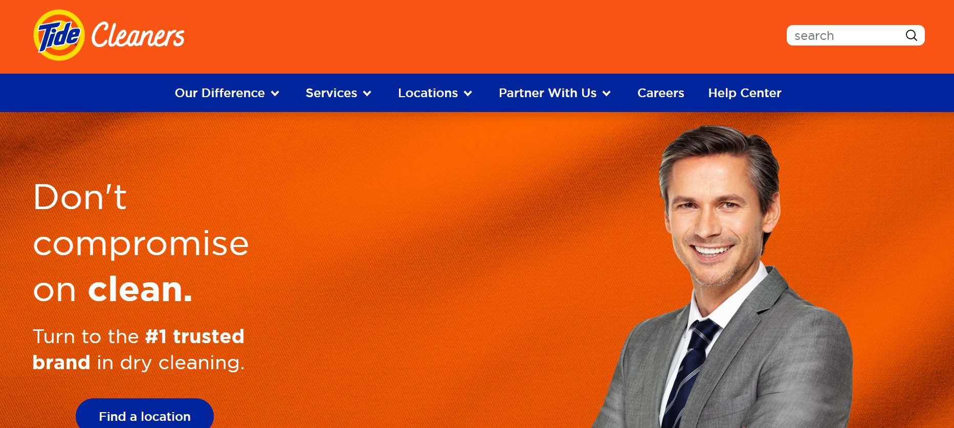 Tide Dry Cleaners Homepage