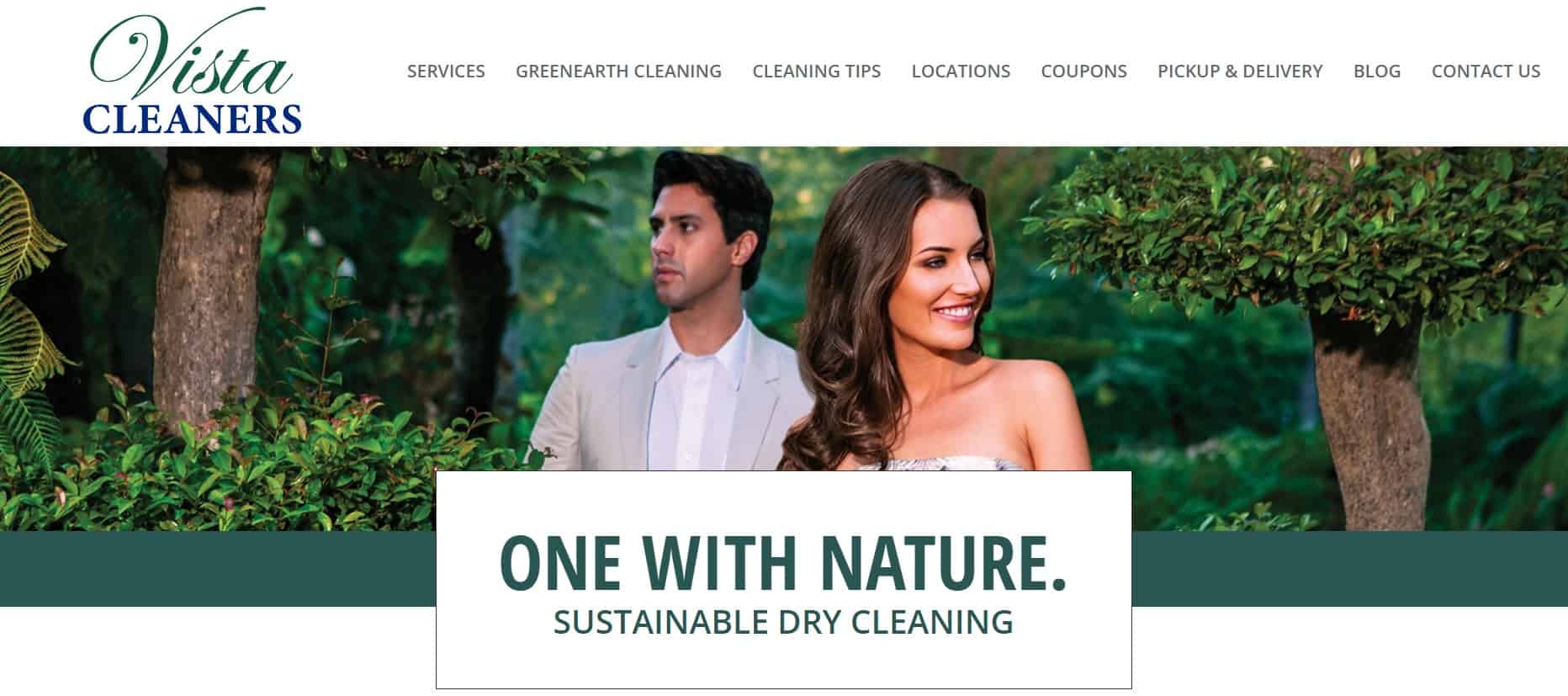 Vista Dry Cleaners Homepage
