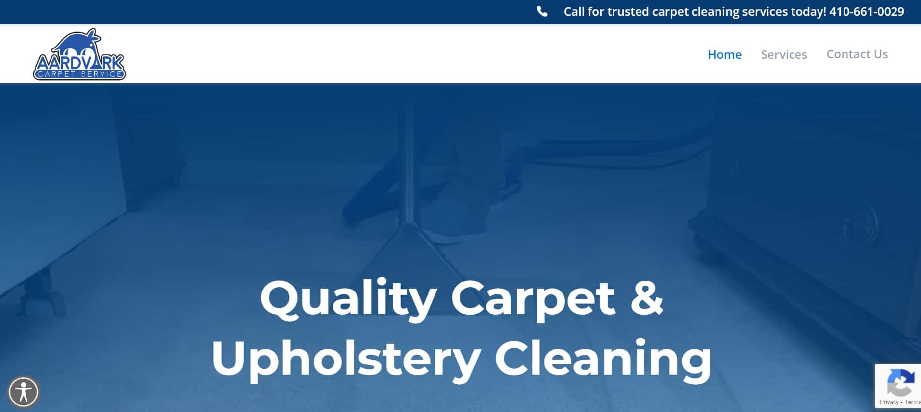 Aardvark Carpet Service Homepage