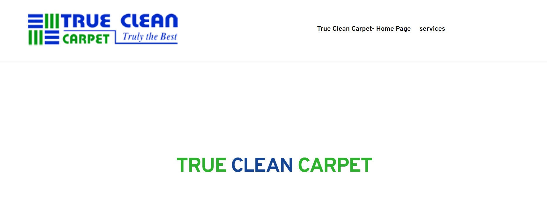 True Clean Carpet Homepage