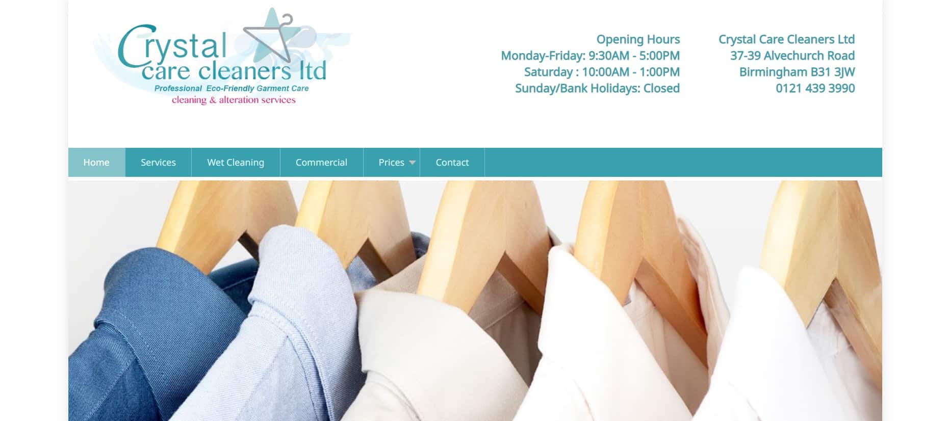 Crystal Care Cleaners LTD Homepage