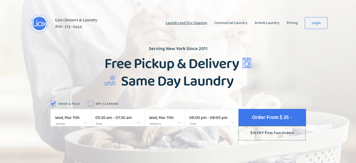 Best laundry service in nyc Liox cleaners