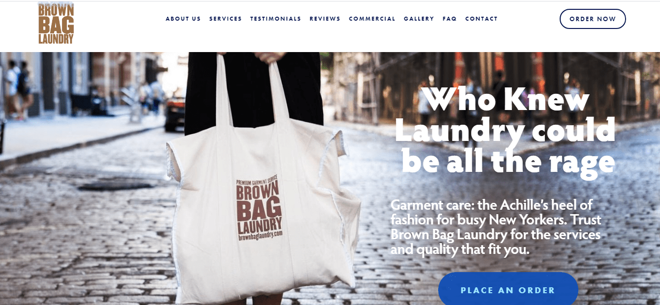 laundry service in nyc brown bag
