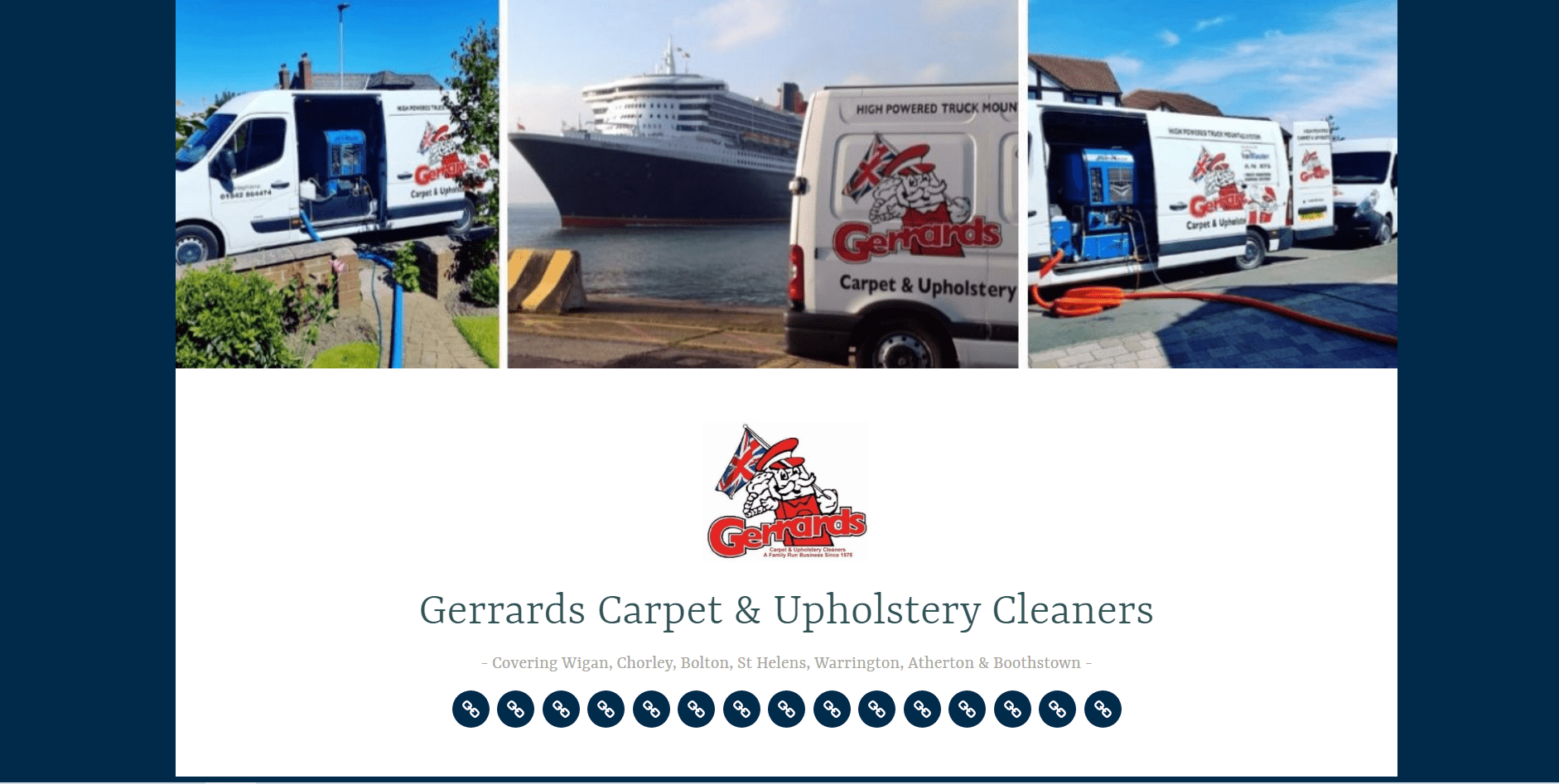 Gerrards Carpet & Upholstery Cleaners' Homepage
