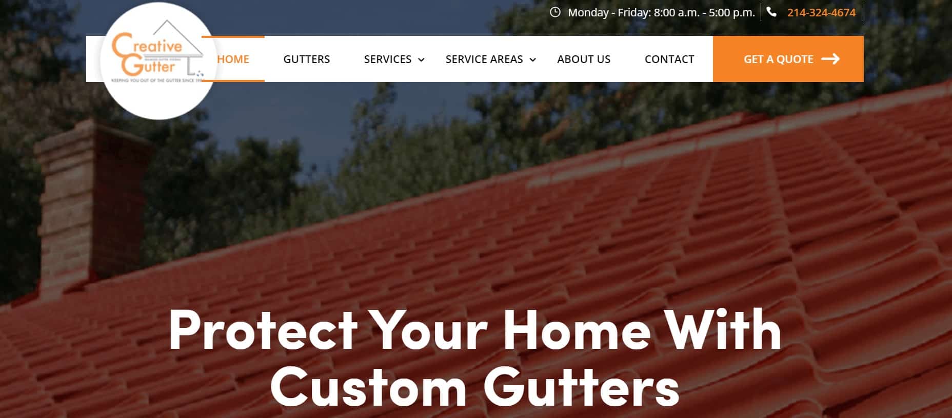 Creative Gutter Inc Homepage