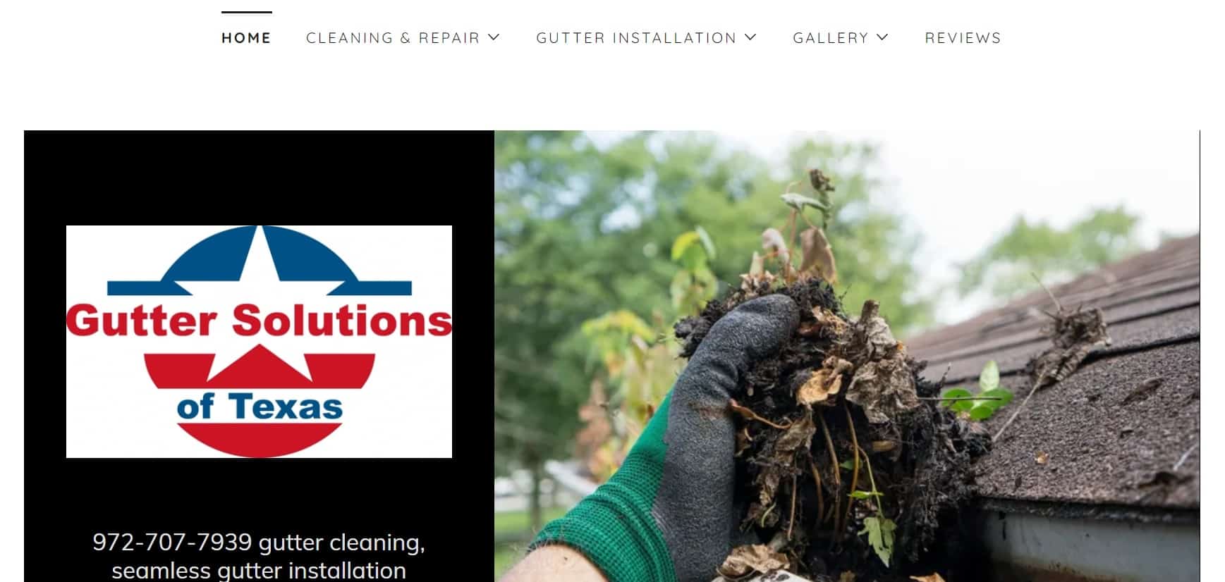 Gutter Solutions of Texas Homepage