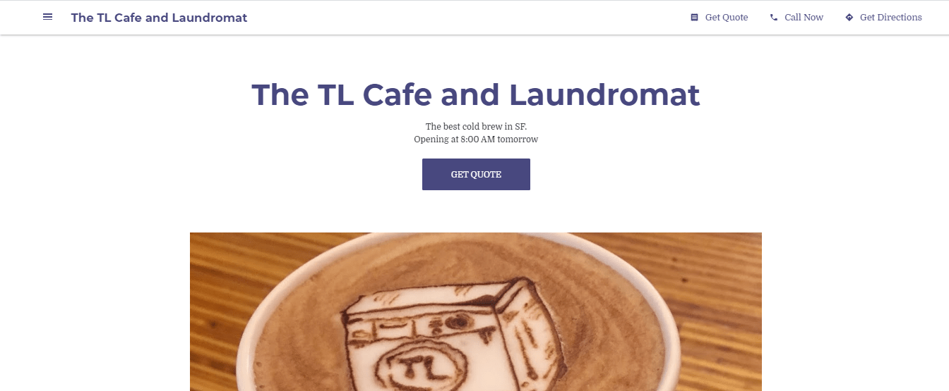 The TL Cafe and Laundromat's Homepage