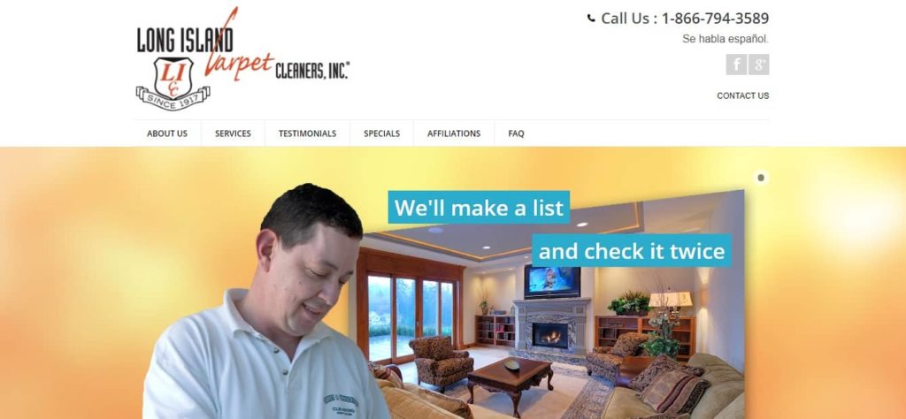 Long Island Carpet Cleaners' Homepage