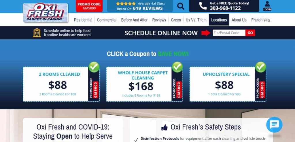 Oxi Fresh Carpet Cleaning's Homepage