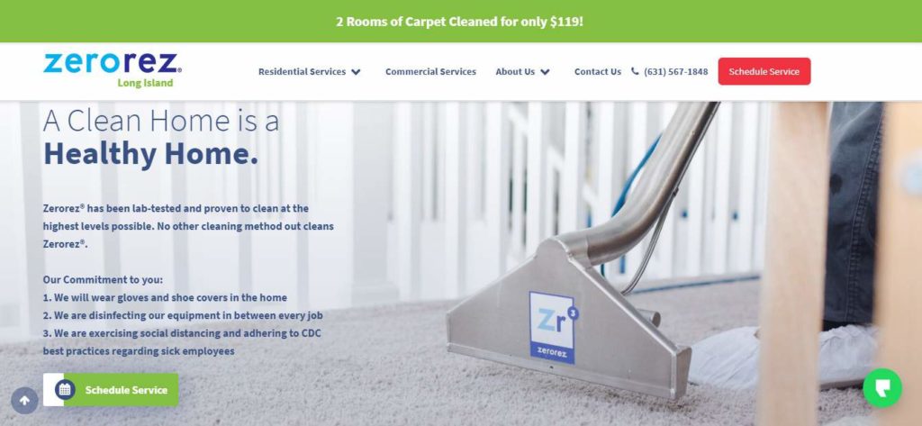 Zerorez Long Island's Homepage