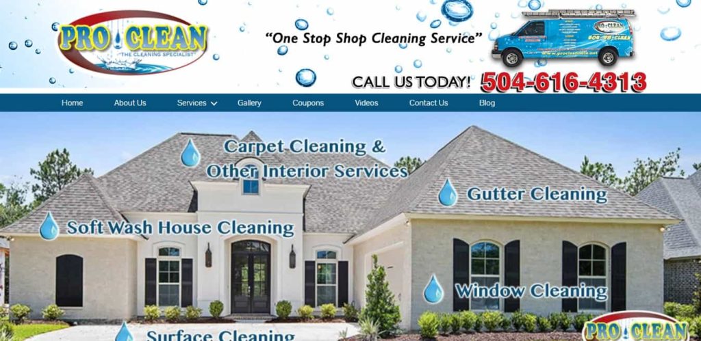 ProClean Services' Homepage