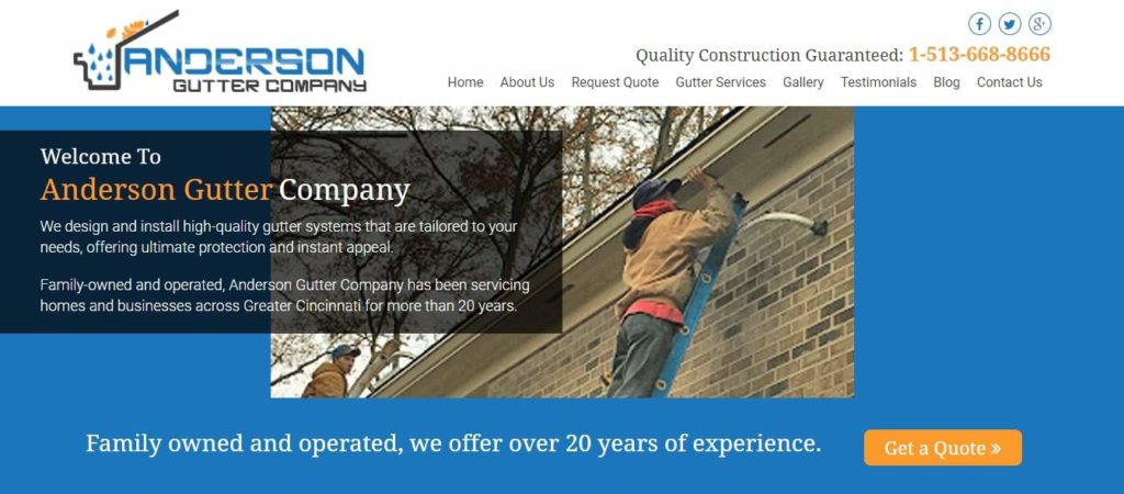 Anderson Gutter Company's Homepage