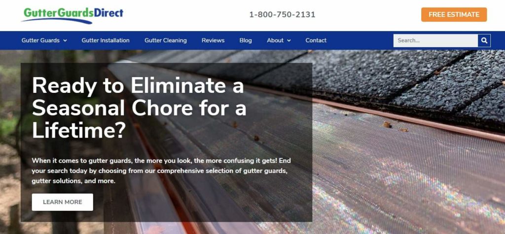 Gutter Guards Direct's Homepage