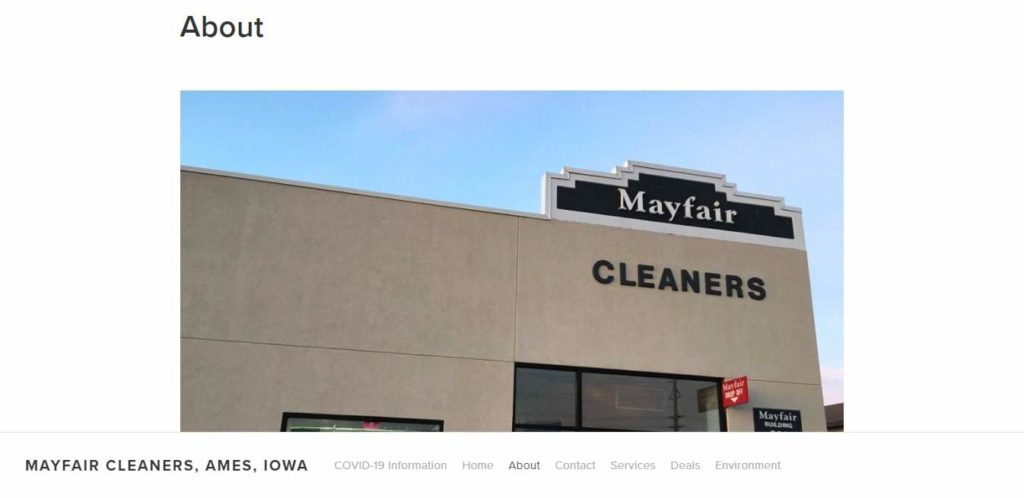 Mayfair Cleaners' Homepage