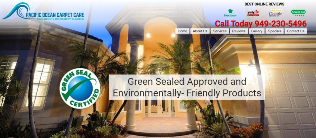Pacific Ocean Carpet Care Of Orange County's Homepage