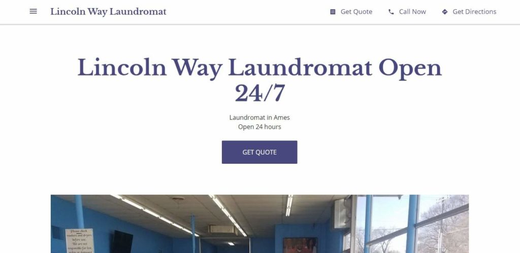 Lincoln Way Laundromat's Homepage