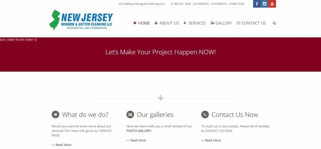 New Jersey Window & Gutter Cleaning's Homepage
