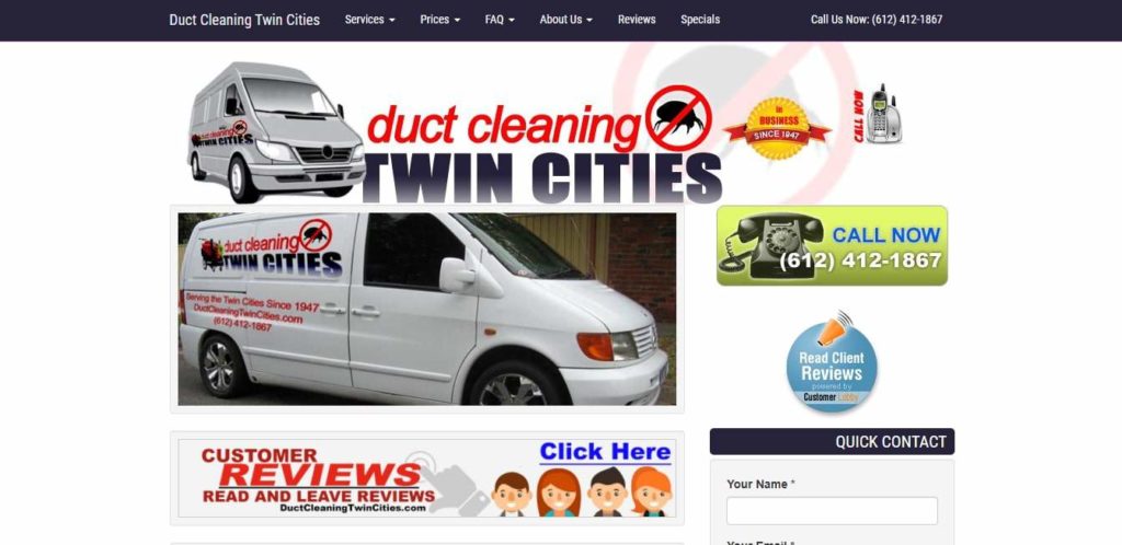 Duct Cleaning Twin Cities' Homepage