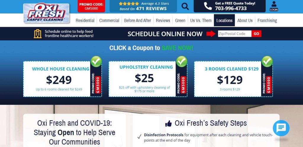 Oxi Fresh Carpet Cleaning's Homepage