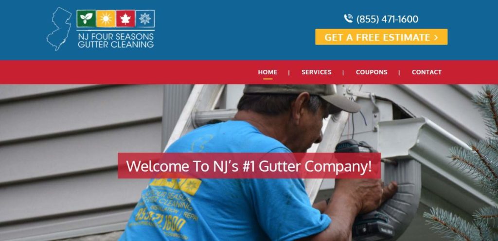 NJ Four Seasons Gutter Cleaning's Homepage