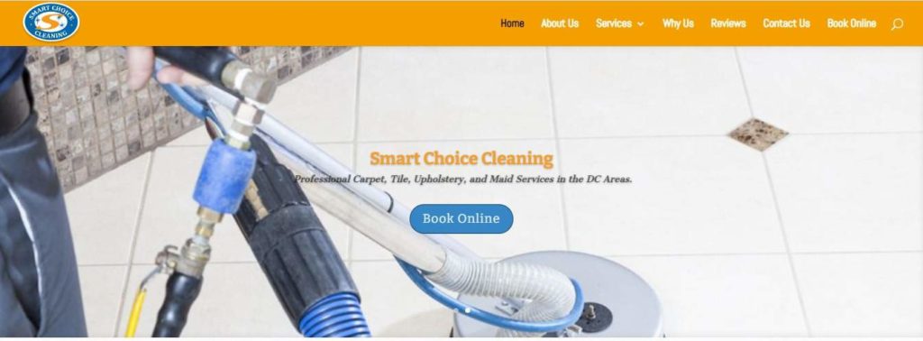 Smart Choice Cleaning's Homepage