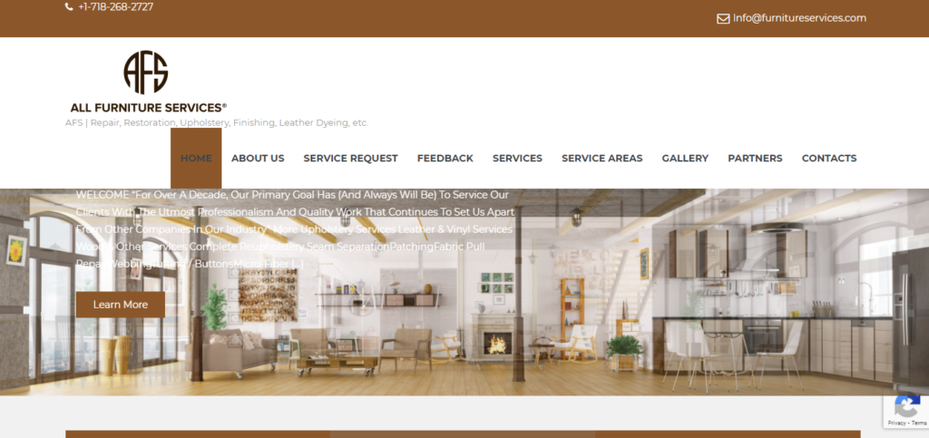 All Furniture Repair and Restoration Services LLC homepage