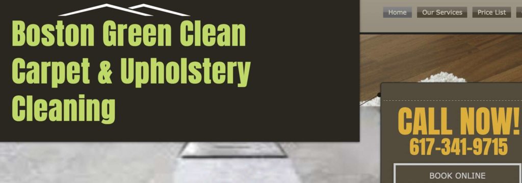 Boston Green Clean Carpet & Upholstery Cleaning's Homepage