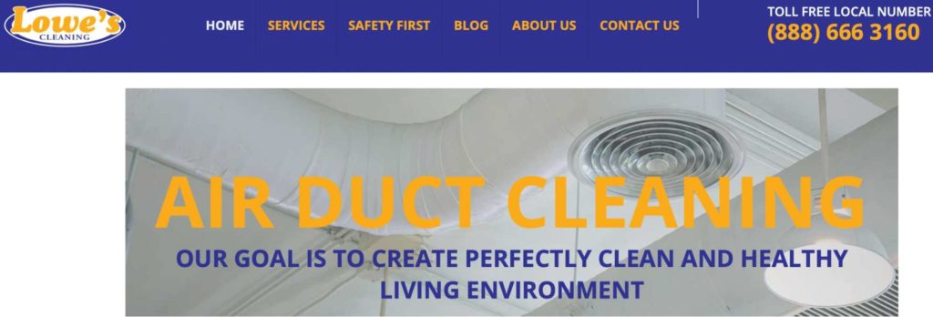 Lowe’s Air Duct Cleaning Service's Homepage