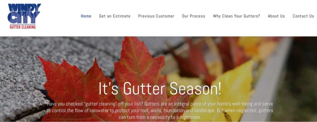 Windy City Gutter Cleaning's Homepage