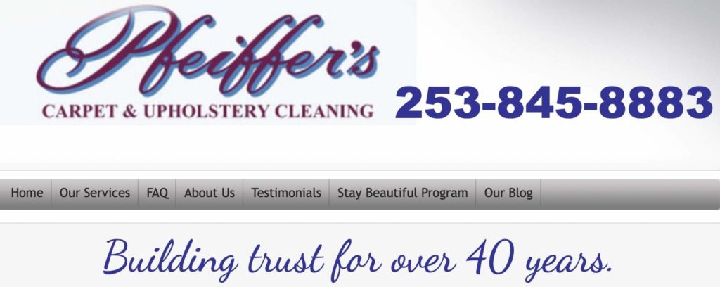 Pfeiffer’s Carpet & Upholstery Cleaning's Homepage