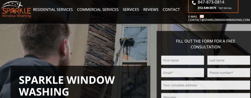 Sparkle Window Washing & Gutter Cleaning's Homepage