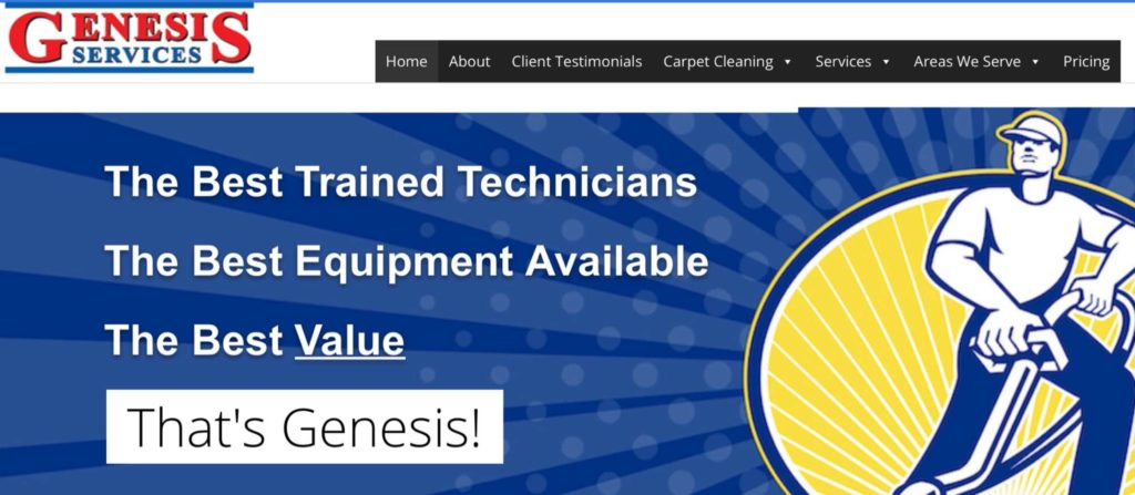 Genesis Carpet Cleaning's Homepage