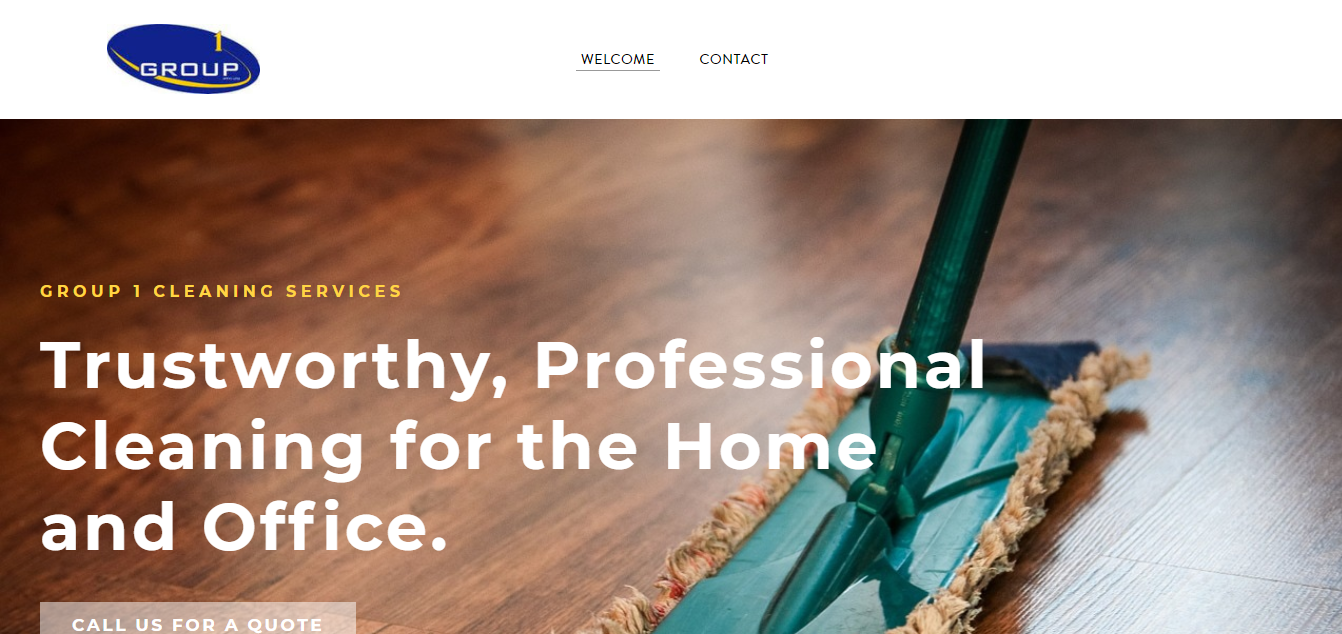 Group1 Cleaning Services' Homepage